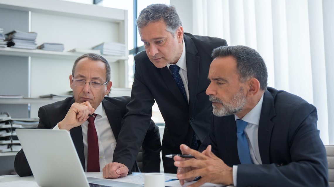 Wrongful death attorney during case evaluation meeting