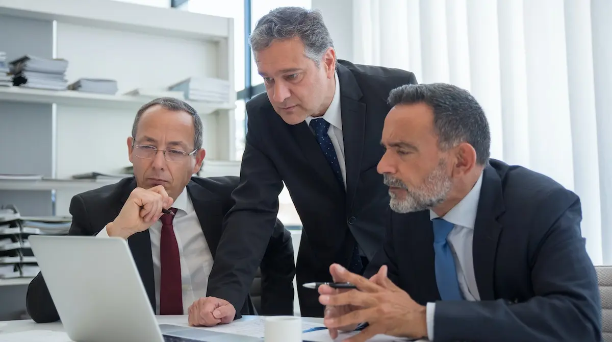 Wrongful death attorney during case evaluation meeting