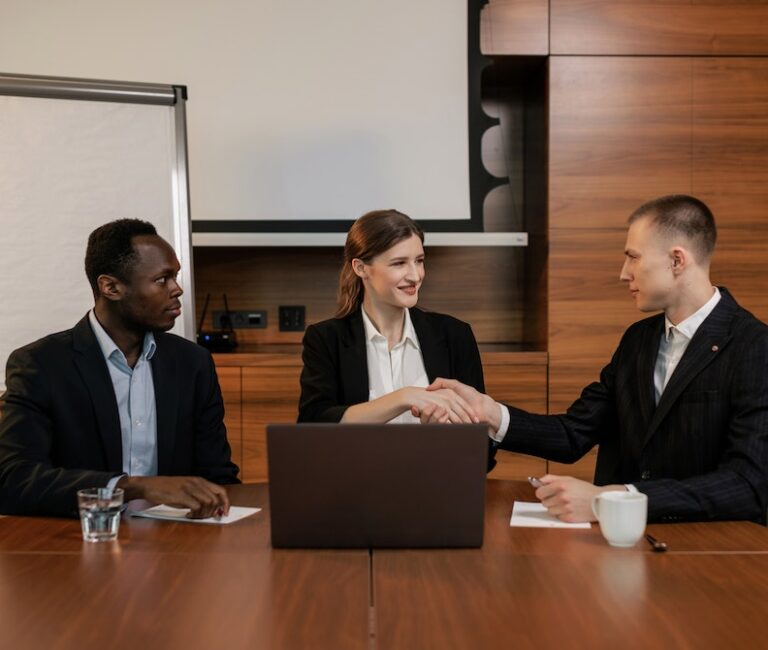 Attorneys in a conversation about infant wrongful death